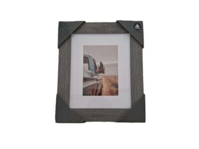 HomeTrends 20 x 28cm Grey Wood Photo Frame