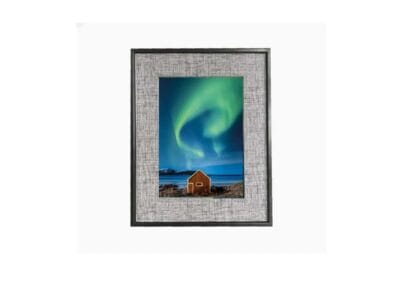 HomeTrends Kiera Grace Thompson Linen Picture Frame Grey 5×7”