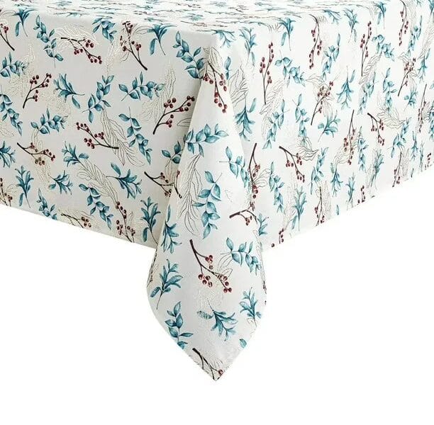 Holiday Time Fabric Tablecloth