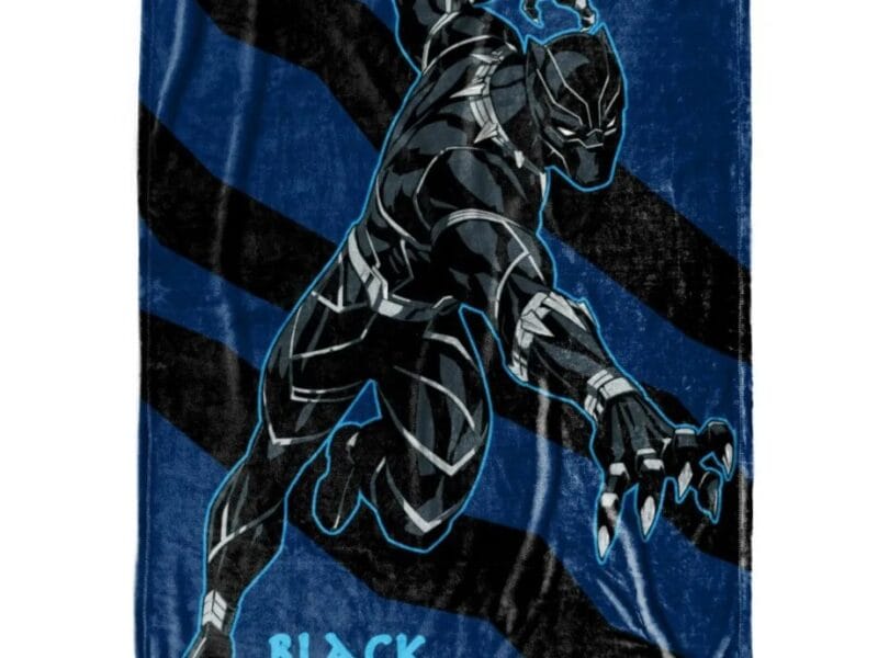 Marvel Avengers Black Panther Throw Super Soft 46” X 60”