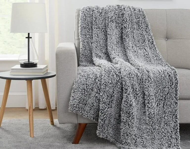 Mainstays Sherpa Throw Blanket – 50″ X 60″, Gray