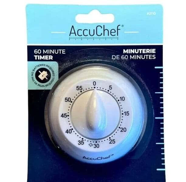 AccuChef timer ideal for baking, cooking and activities 60-minute timer