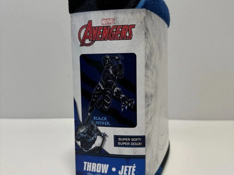 Marvel Avengers Black Panther Throw Super Soft 46” X 60”