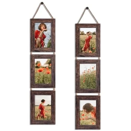 North Shore Rustic Wood Hanging Frame 6″ x 6″