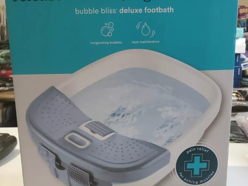 HoMedics Bubble Bliss Deluxe Foot Spa with Heat Massaging Arch Massage NEW