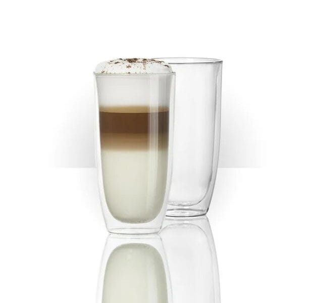 SET OF 2 DUETTO DOUBLE WALL HIGH BALL GLASSES TRUDEAU – 17 OZ
