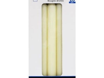 Mainstays 8″ Unscented Ivory Column Candles