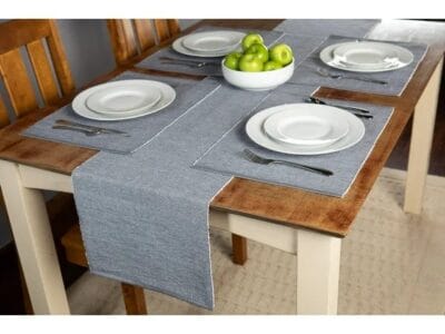 Mainstays placemat, measuring 13 inches by 17 inches (33 cm x 43 cm), OEKO-TEX
