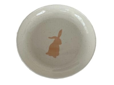 Easter Bunny Stoneware Appetizer Plate