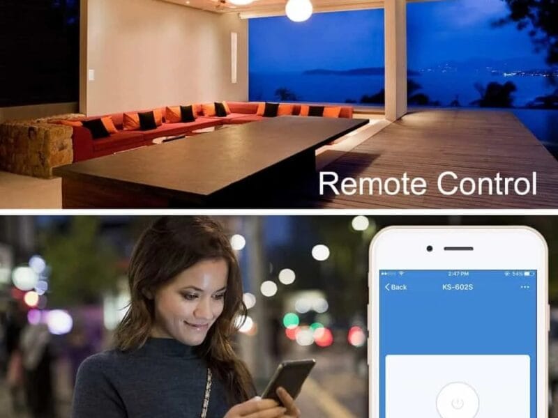 EU wifi smart touch curtain switch voice control by Alexa and Google phone control For Electric curtain motor