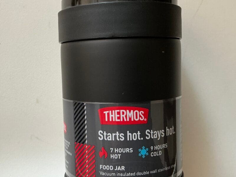 THERMOS. Starts hot. Stays hot. 7 HOURS VIE 9 HOURS HOT COLD FOOD JAR Vacuum insulated double wall stainless steel