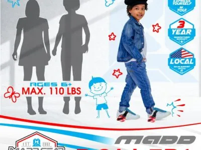 Madd Gear Light-Up Rollers Heel Skates LED Wheels Adjustable to Fit Most Shoe Sizes Kids Ages 6+