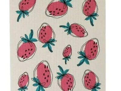 Dishcloth Microfiber Absorbent Fast Dry Clean Tools Household Supply Cleaning Cloth Kitchen Supplies Dish Towels Strawberry