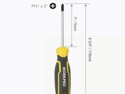 WorkPro Phillips Screwdriver PH1x3