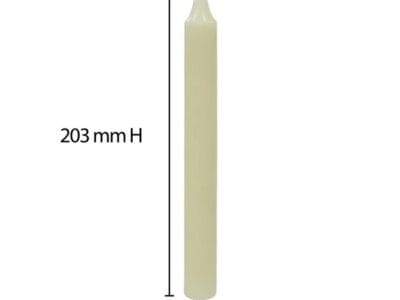 Mainstays 8″ Unscented Ivory Column Candles