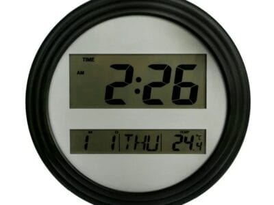 Home Trends Black Digital Wall Clock, HOME TRENDS PL BLACK DIGITAL CLOCK