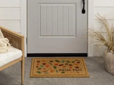 Mohawk Home Hello Fall Faux Coir Polyester Doormat Orange 18″ x 30″