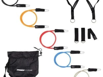 GoZone All-in-One Resistance Band Set – Multi-Colour, Includes ankle cuffs