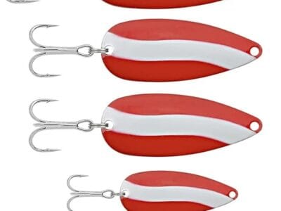 South Bend Lures Red-White Spoon Fishing Tackle