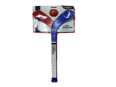 Street Invasion Street Hockey Mini Hockey Sticks – Red & Blue