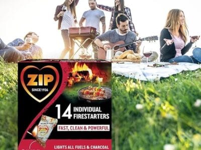 ZIP Firestarters Individually Wrapped Lights All Fuels & Charcoal Safe, Odorless, Convenient 14 Count