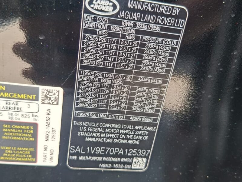 Land Rover Range Rover Sport 2023 Full option