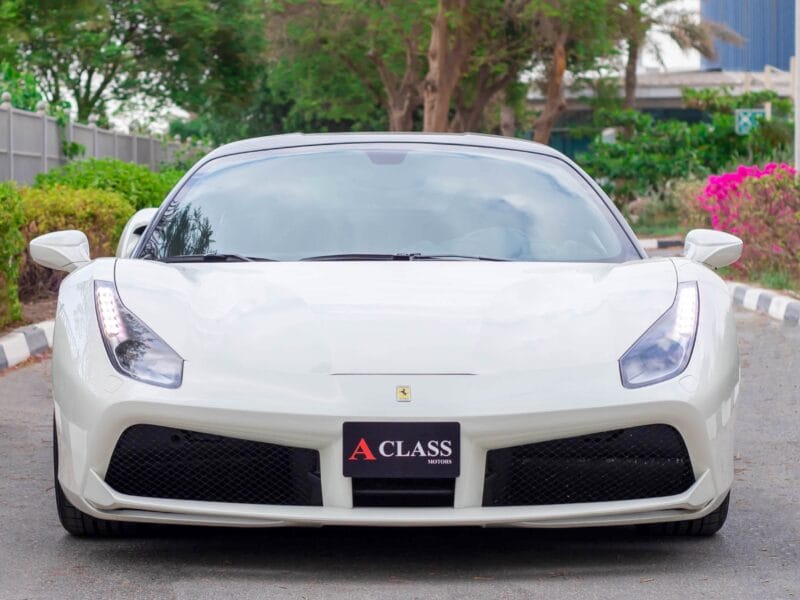 Ferrari 488 GTB 2019 twin-turbocharged V8 engine, producing 670 horsepower