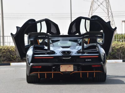 McLaren Senna 2019 track-focused hypercar powered by a 4.0-liter twin-turbo V8 engine delivering 789 horsepower and 800 Nm of torque