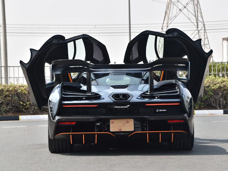 McLaren Senna 2019 track-focused hypercar powered by a 4.0-liter twin-turbo V8 engine delivering 789 horsepower and 800 Nm of torque