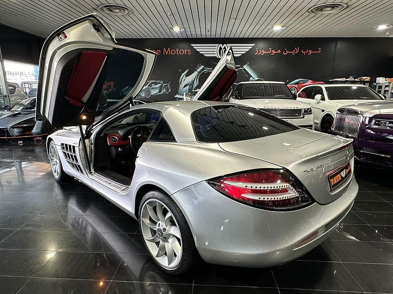 Mercedes-Benz SLR 2006 a high-performance grand tourer, a collaboration between Mercedes-Benz and McLaren, featuring a 5.4-liter supercharged V8 engine producing around 617 horsepower