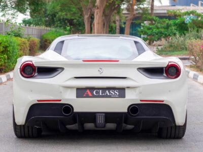 Ferrari 488 GTB 2019 twin-turbocharged V8 engine, producing 670 horsepower