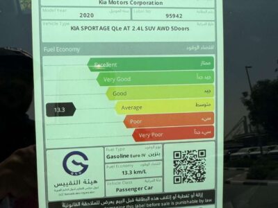 Kia Sportage 2.4L 2020 GCC Very Good Condition