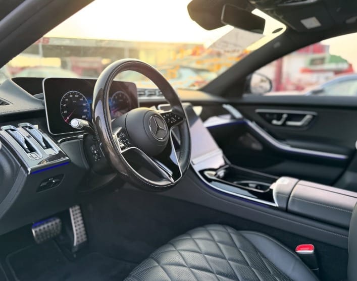 MERCEDES BENZ S 580 2022 Black Full Option CHASSIS GUARANTEE