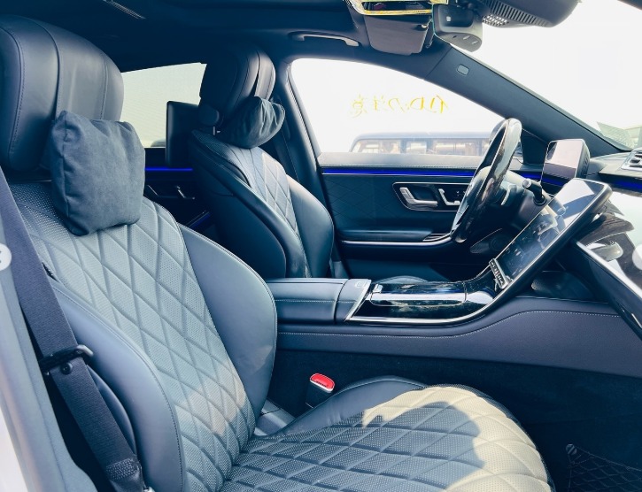 2021 MERCEDES BENZ S 500 White-Black CHASSIS GUARANTEE