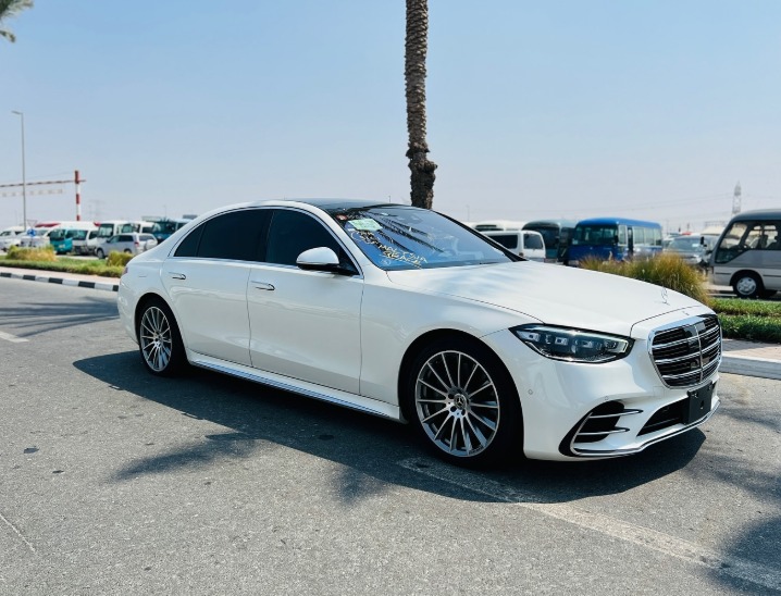 2021 MERCEDES BENZ S 500 White-Black CHASSIS GUARANTEE