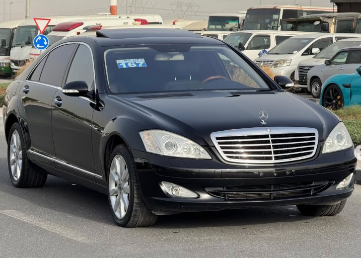 2008 MERCEDES-BENZ S550 V8 Black AUCTION GRADE 4/B