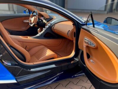 2018 Bugatti Chiron Blue Engine 8.0 L quad‑turbo W16