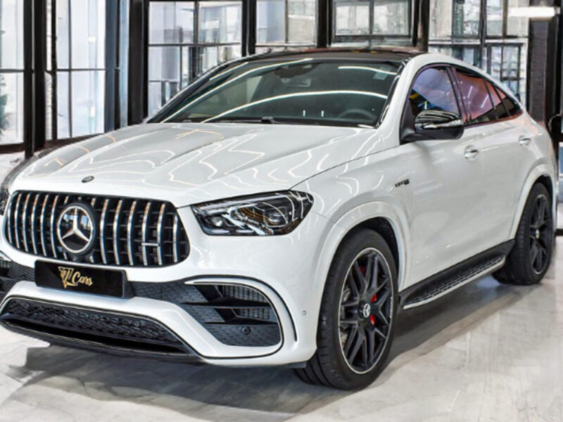Mercedes Benz GLE 63 S AMG White V8 Biturbo Engine