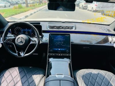 2021 MERCEDES BENZ S 500 White-Black CHASSIS GUARANTEE