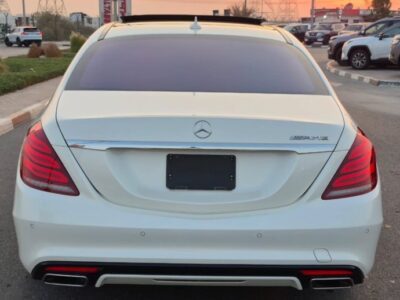 2014 MERCEDES BENZ S550 V8 White-Black AUCTION GRADE 4/B