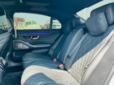 2021 MERCEDES BENZ S 500 White-Black CHASSIS GUARANTEE