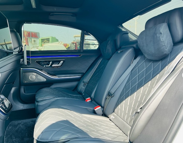 2021 MERCEDES BENZ S 500 White-Black CHASSIS GUARANTEE