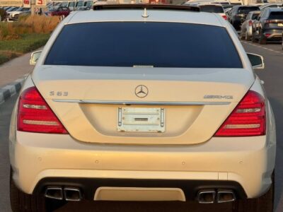 2012 MERCEDES BENZ S63 AMG V8 White-Black AUCTION GRADE 4.5/B
