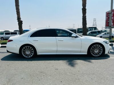 2021 MERCEDES BENZ S 500 White-Black CHASSIS GUARANTEE