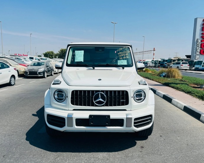 2021 MERCEDES BENZ G 63 White-Beige FULL OPTION
