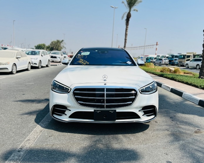 2021 MERCEDES BENZ S 500 White-Black CHASSIS GUARANTEE
