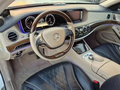 2014 MERCEDES BENZ S550 V8 White-Black AUCTION GRADE 4/B