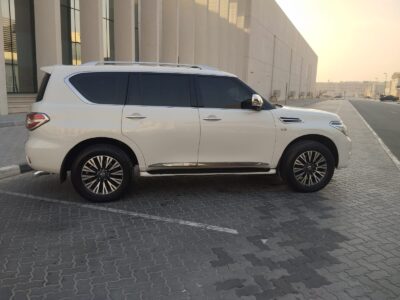 2016 Nissan Patrol SUV 5.6-liter Engine V8 White Tan