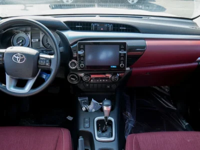 2025 Toyota Hilux GLX S 4 Cylinder Engine White Burgundy GCC