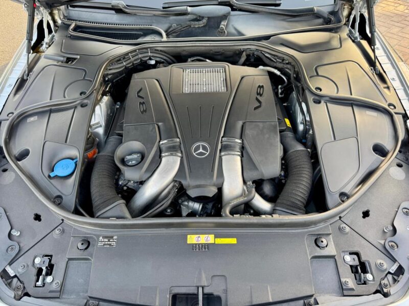 MERCEDES S 550 4.7L twin-turbo V8 Engine SILVER RED 2015